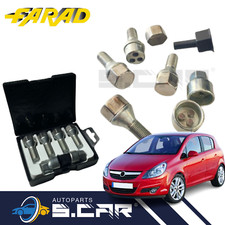 FARAD Kit Bulloni Antifurto Per Opel Corsa Fino a 2018 Cerchi Ruote Stil Bull I3