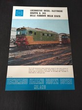 1970 TIBB LOCOMOTIVE DIESEL ELETTRICHE GRUPPO D 343 FS VINTAGE AD PUBBLICITA