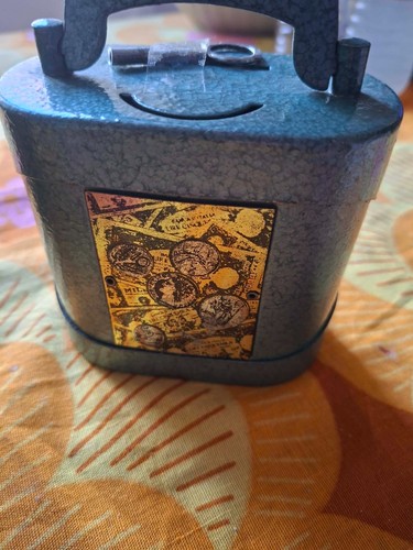 Salvadanaio vintage metallo - salvadanaio, in