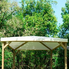 Telo in PVC antigrandine per Gazebo 3x3 colore Bianco