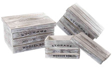 3 CASSETTE LEGNO ANTICATO +