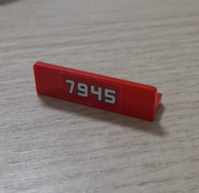 LEGO 30413pb008L Panel 1x4x1 White '7945' Pattern Model Left 