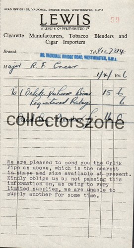 1946 lewis co tobacco - &,