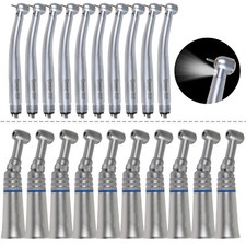 Dentista Turbina Manipolo E-generator LED High/Low Speed Contrangolo Push PAD