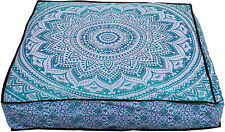 Grande cuscino da terra quadrato indiano ombreggiato meditazione cuscino pouf ottomano FBB