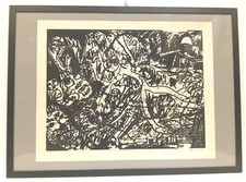 JULIAN PACHECO litografia "Desastres de la guerra" 1980 35di50 in cornice