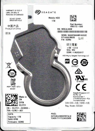 St1000lm035 1rk172 036 sdm2 - st1000lm035,,