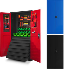 Armadio per Officina Armadietto Portautensili in Metallo con 7 Cassetti