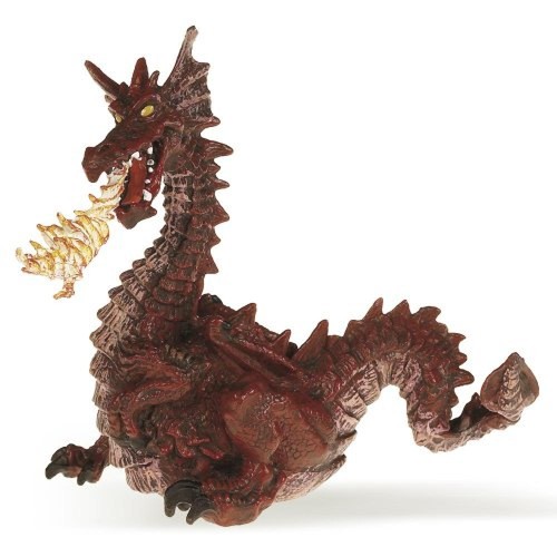Drago rosso sputafuoco - sputafuoco, papo