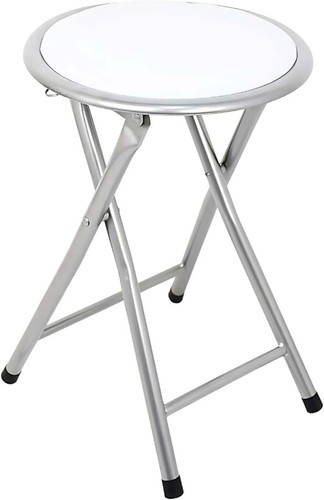 Sgabello pieghevole - (bianco),