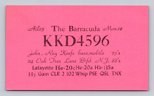 Qsl qso kkd4596 - qsl/qso, new
