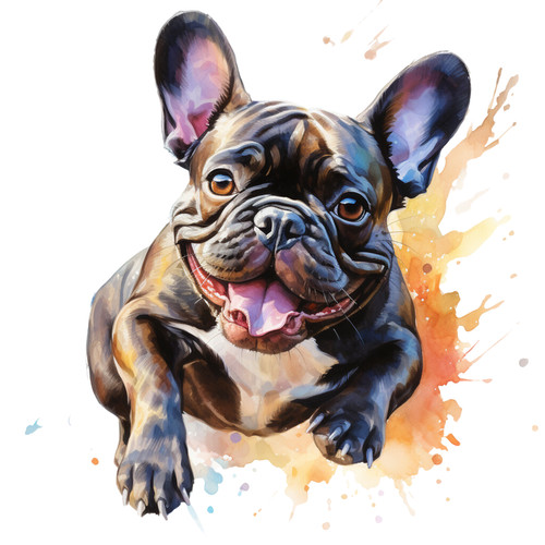 Bulldog francese cane auto