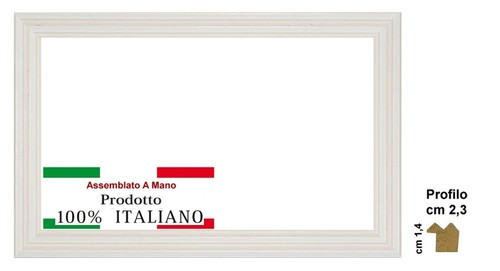 Cornice legno bianca - cornice,