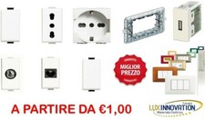 STOCK BTICINO MATIX COMPATIBILE MATERIALE ELETTRICO PREZZO PRESE INTERRUTTORI OK