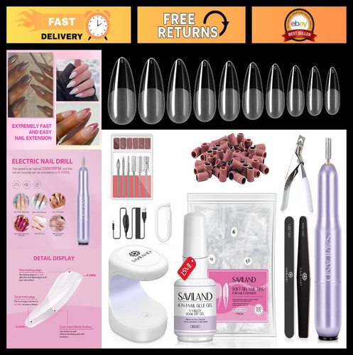 Almond gel nail - almond,