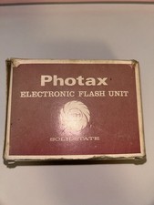 Unità flash elettronica a stato solido Photax 131 misura universale fotocamere pellicola vintage