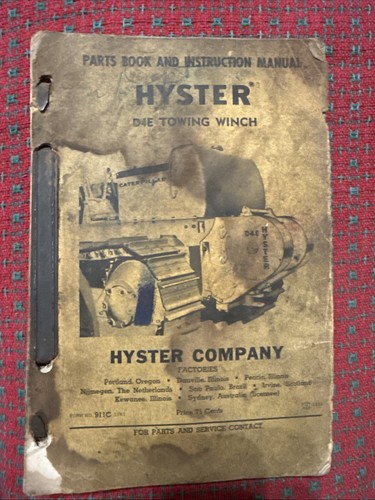 Hyster d4e argano - hyster, traino