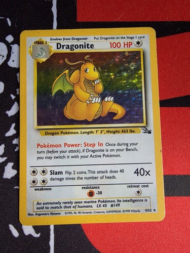 Dragonite fossil holo - 4/62,