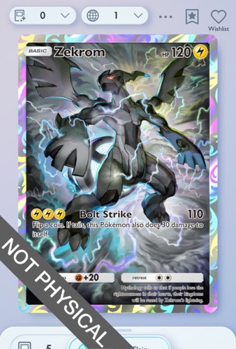 Pokemon tcg pocket - pokemon, zekrom