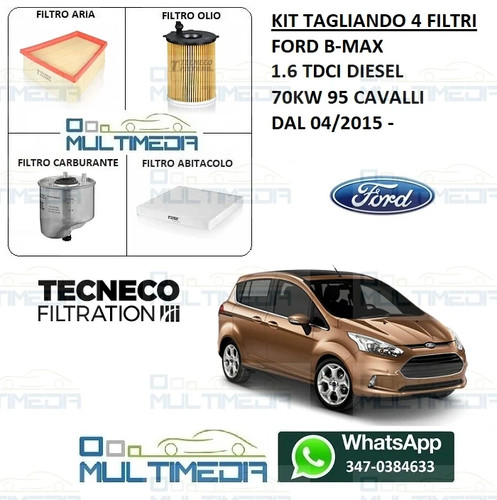 Kit tagliando filtri tecneco - kit,