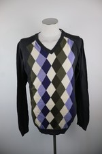 ENERGIE MAGLIONE VINTAGE UOMO TG XL SWEATER MAN CASUAL COTONE QUADRI