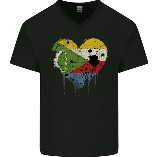 Shirt uomo love comores flag - love,