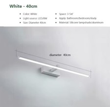 Lampada Applique da Specchio moderna a LED per bagno 40cm Cool Whithe 5500k