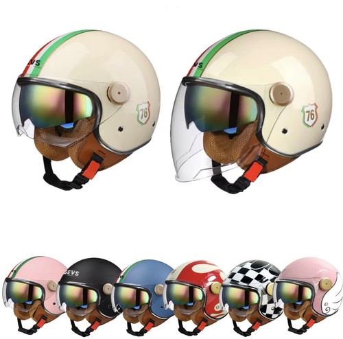 Casco moto vintage retro - 3/4,
