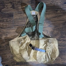 Filson Borsa Gioco Panno di Latta Regolare Marrone Scuro Briglia Cintura Pelle Made in USA