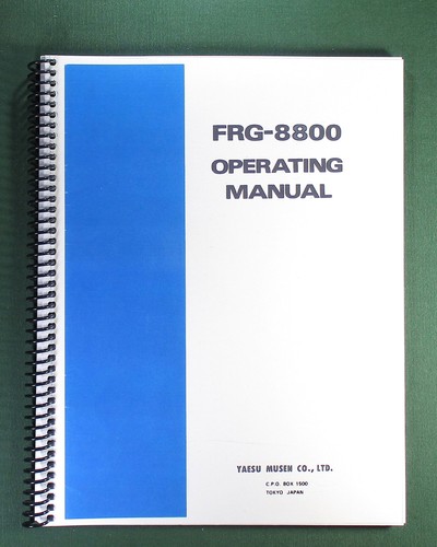 Yaesu frg 8800 manuale - yaesu,