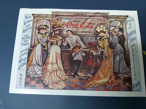 Cartolina pubblicitaria coca - pubblicitaria,