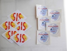 10 Adesivi - 5 Radio SIS + 5 JRS Centro Astalli - Catania - NUOVI
