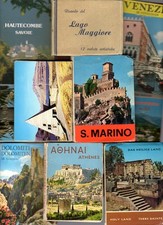 lotto 30 souvenir vedutine libretti a fisarmonica diversi, vintage