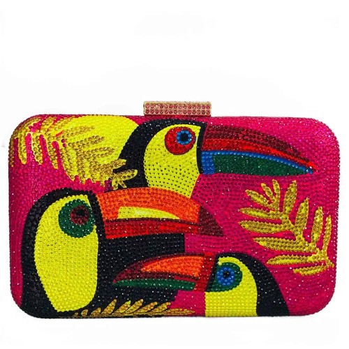 Pochette donna strass