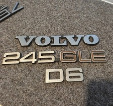 scritta, fregio, sigla Volvo 245 GLE D6 originale