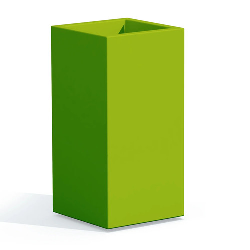 Vaso cube alto - alto, verde