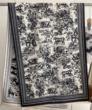 Scialle Toile De Jouy nero