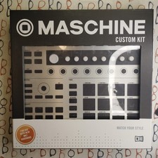 Native Instruments Machine Kit personalizzato per Mk2 - piastra frontale argento, manopole bianche