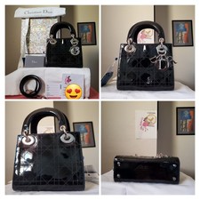 $5500 Lady Dior Black Patent