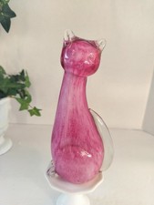 Statua gatto in vetro