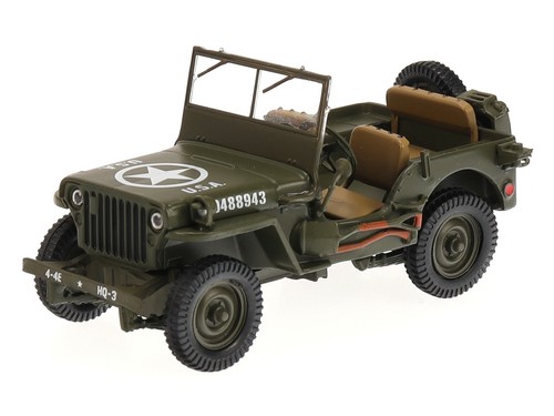 Jeep willys 1943 oliv - jeep, mb