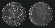 50 CENTESIMI 1942 IMPERO -