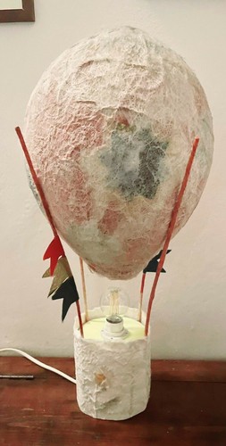 Lampada carta mongolfiera - carta,