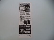advertising Pubblicità 1971 GELOSO REGISTRATORE G 651/570/ RADIO G 16/250