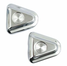 COPRIMOZZO POSTERIORE HARLEY DAVIDSON SOFTAIL 86-07 CROMATI COPPIA COVER ASSE 