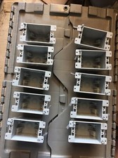 Confezione 10 Cantex SPEDIZIONE GRATUITA EZ14SO Grigio Singola Banda PVC Old Work Box