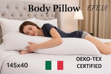 Cuscino Lungo Gravidanza  Body Pillow  145 × 40 cm – federa in puro cotone