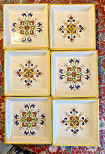 RARE Set Of 6 Deruta Ceramiche