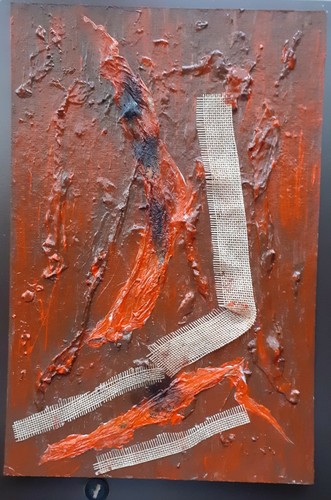 Quadro dipinto mano - mano, arte