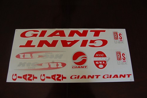 Adesivi giant xtc se1 - xtc, rosso
